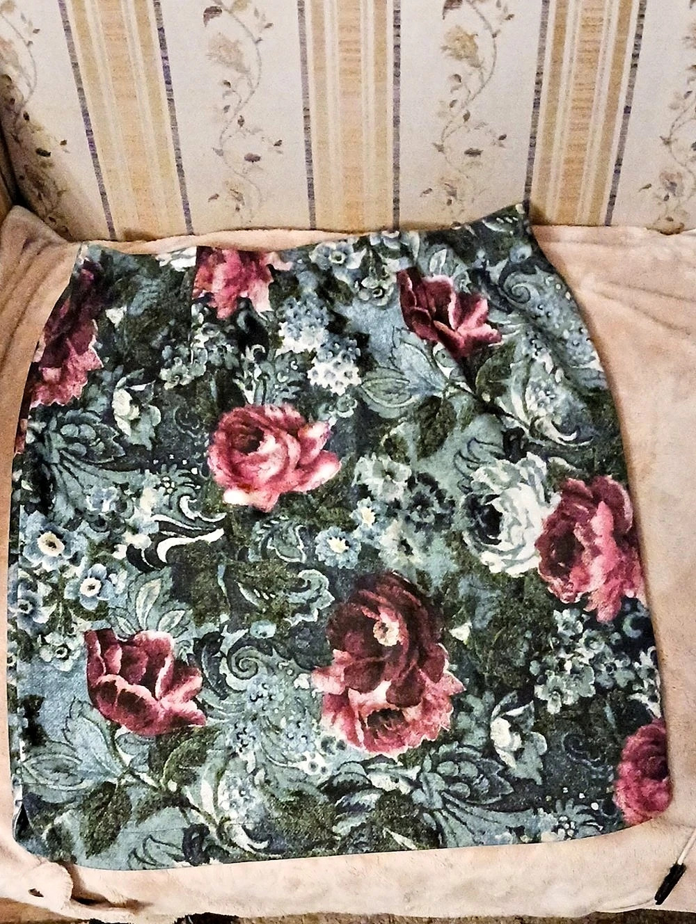 J.Jill Jaderostap Floral Mini Skirt in Blue & Pink Size SP NWT